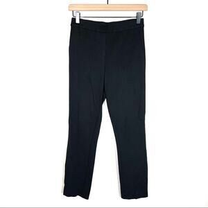 Trina Turk Black straight leg mid rise leggings casual pants size 2